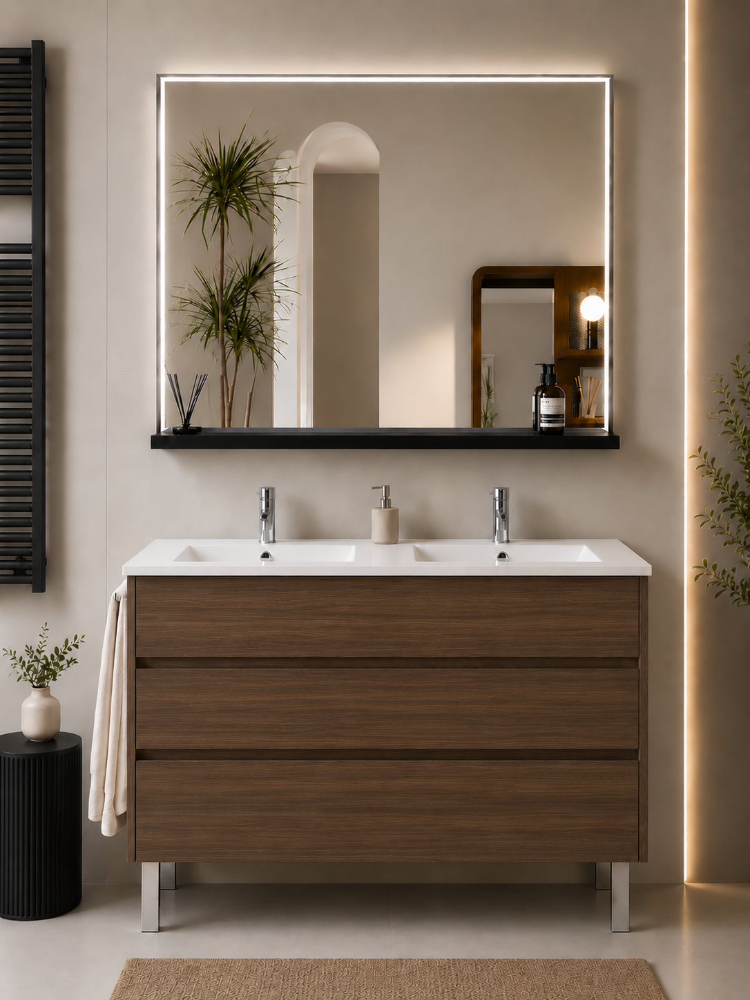 IMPERIA floor-standing bathroom vanity unit with basin