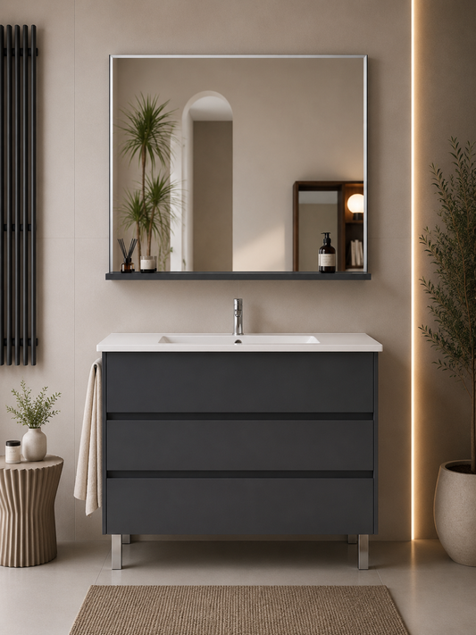 IMPERIA floor-standing bathroom vanity unit with basin