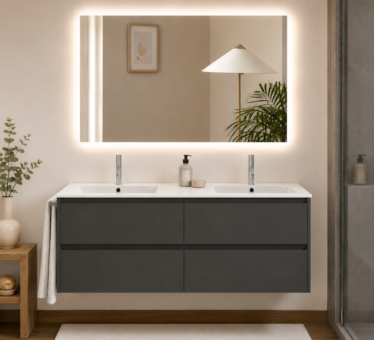 IBIZA QUATTRO bathroom vanity unit with basin and 4 drawers