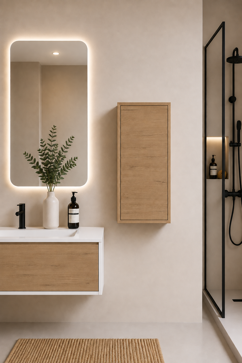 FLORENCIA bathroom cabinet with 1 door, 70 cm