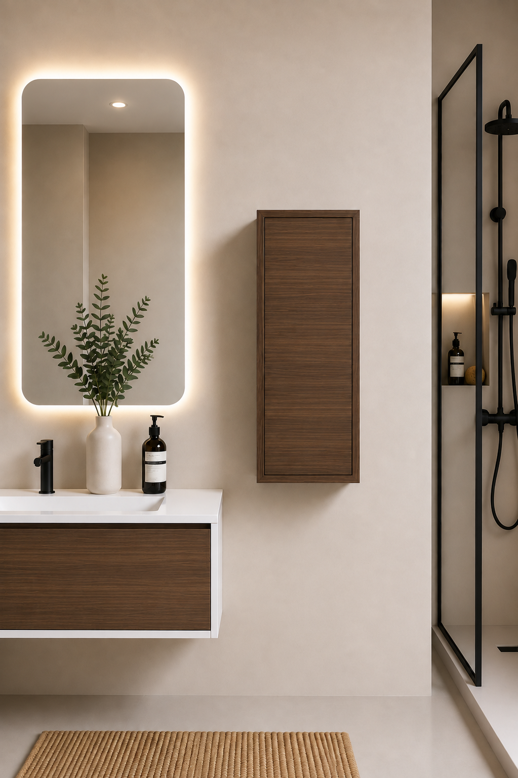 FLORENCIA bathroom cabinet with 1 door, 70 cm