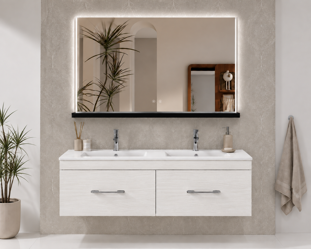 FLORENCIA wall-hung bathroom vanity unit with basin