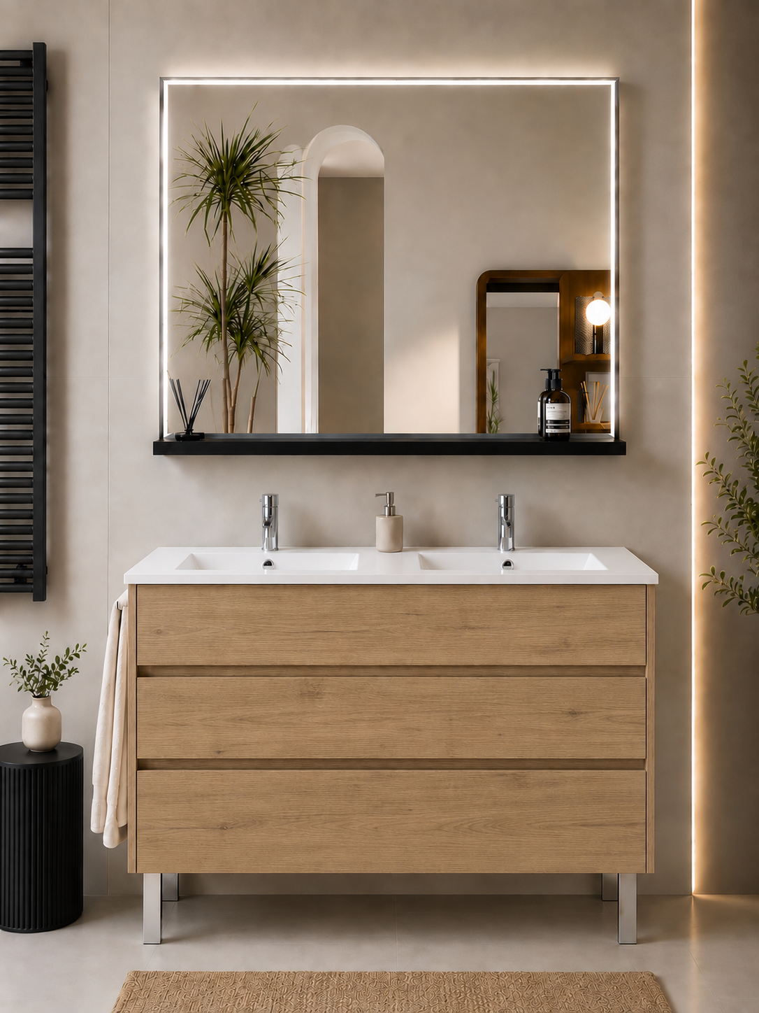 IMPERIA floor-standing bathroom vanity unit with basin