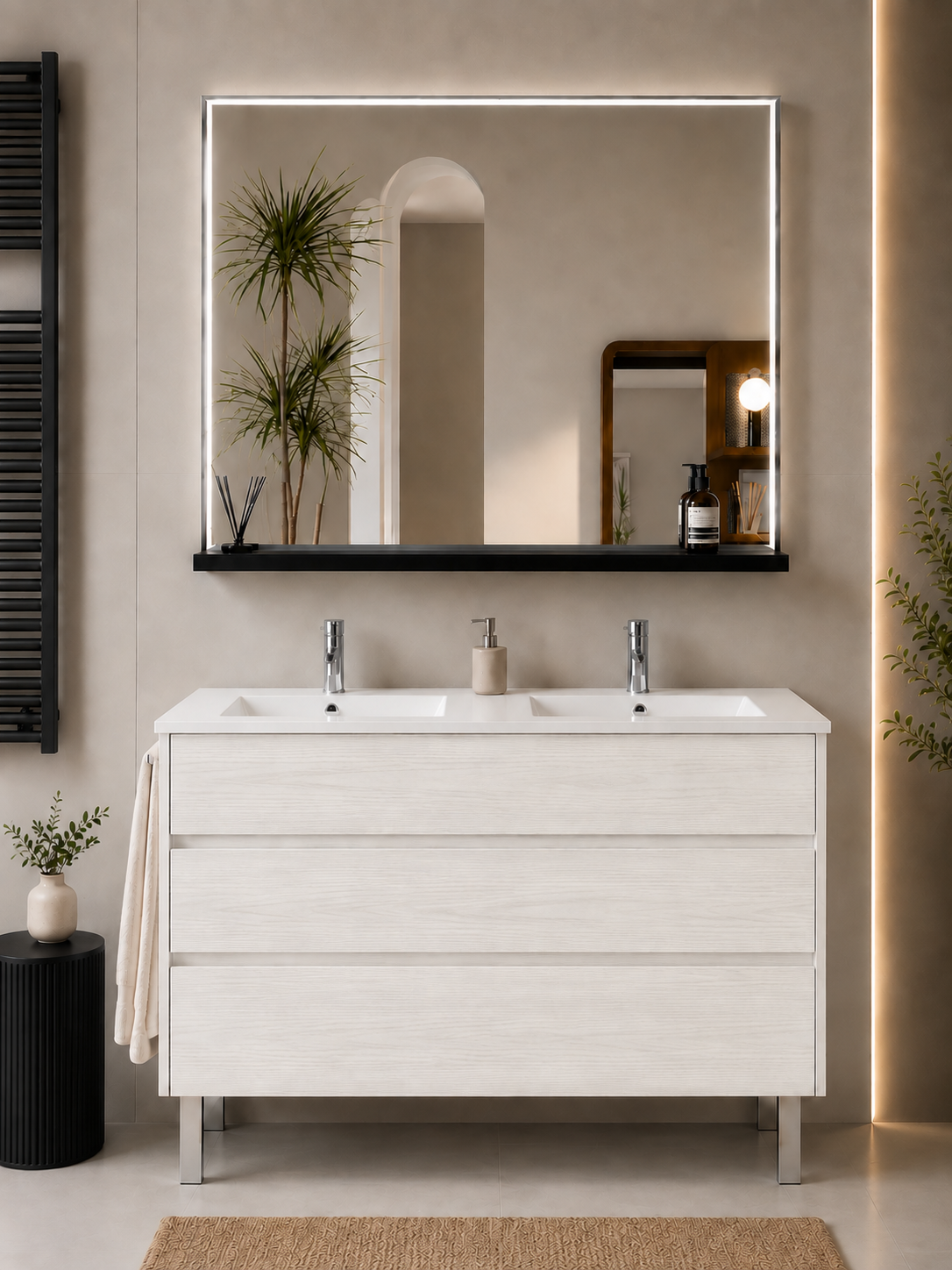 IMPERIA floor-standing bathroom vanity unit with basin