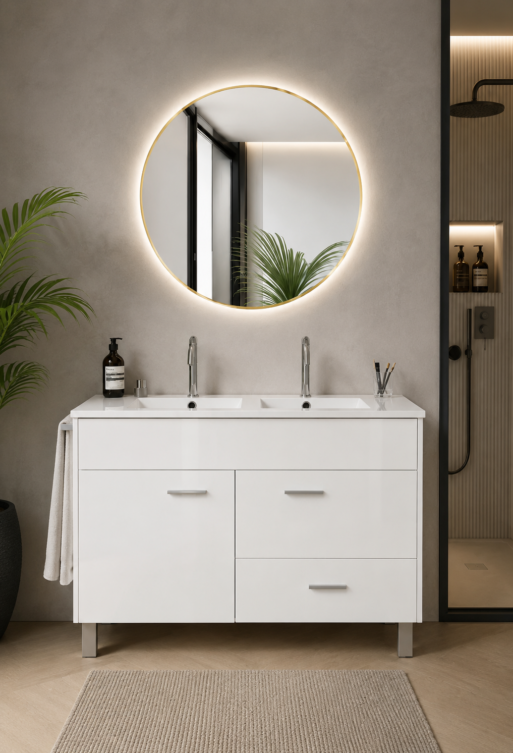 SAMOS bathroom vanity unit with basin