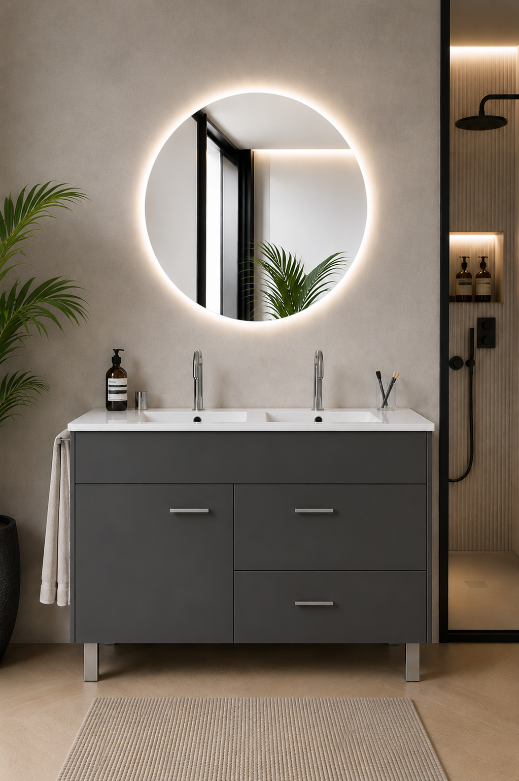 SAMOS bathroom vanity unit with basin