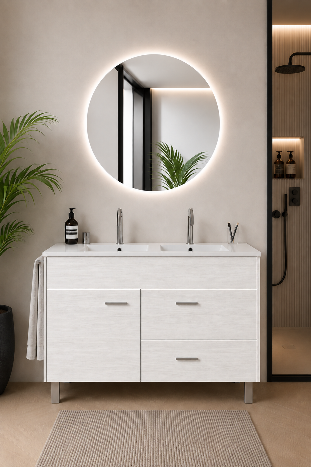 SAMOS bathroom vanity unit with basin