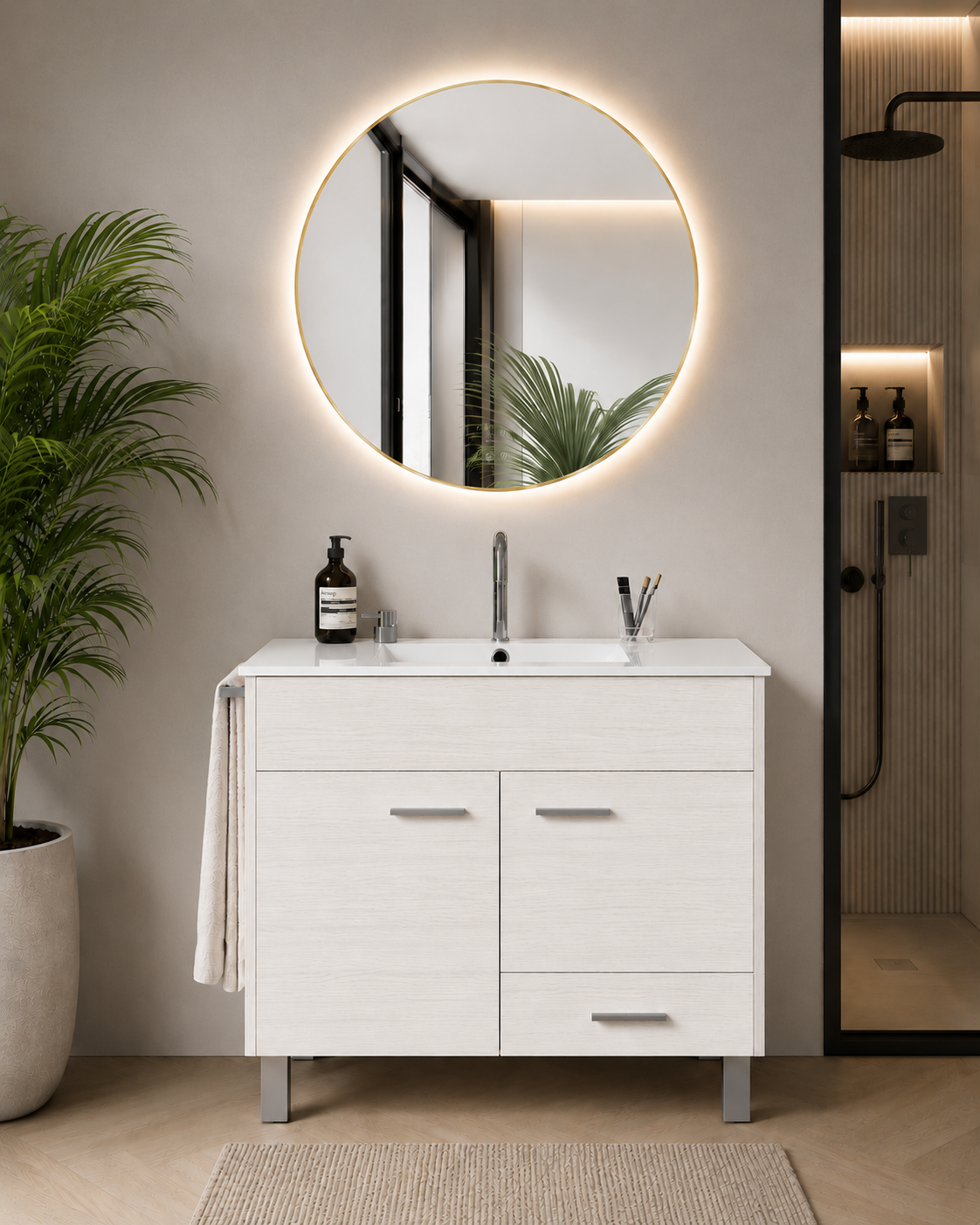 SAMOS bathroom vanity unit with basin
