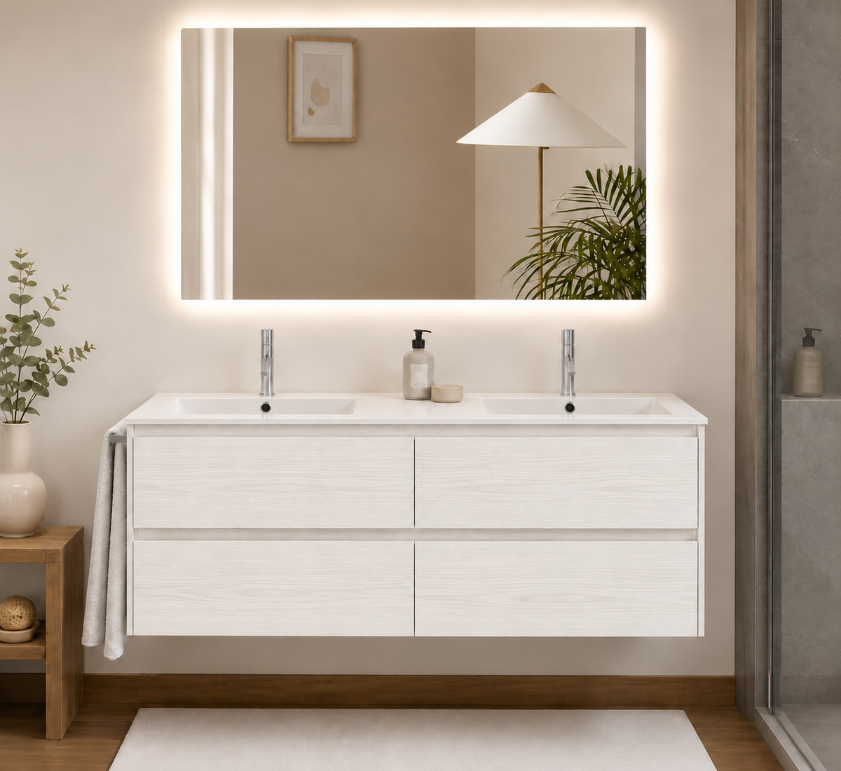 IBIZA QUATTRO bathroom vanity unit with basin and 4 drawers