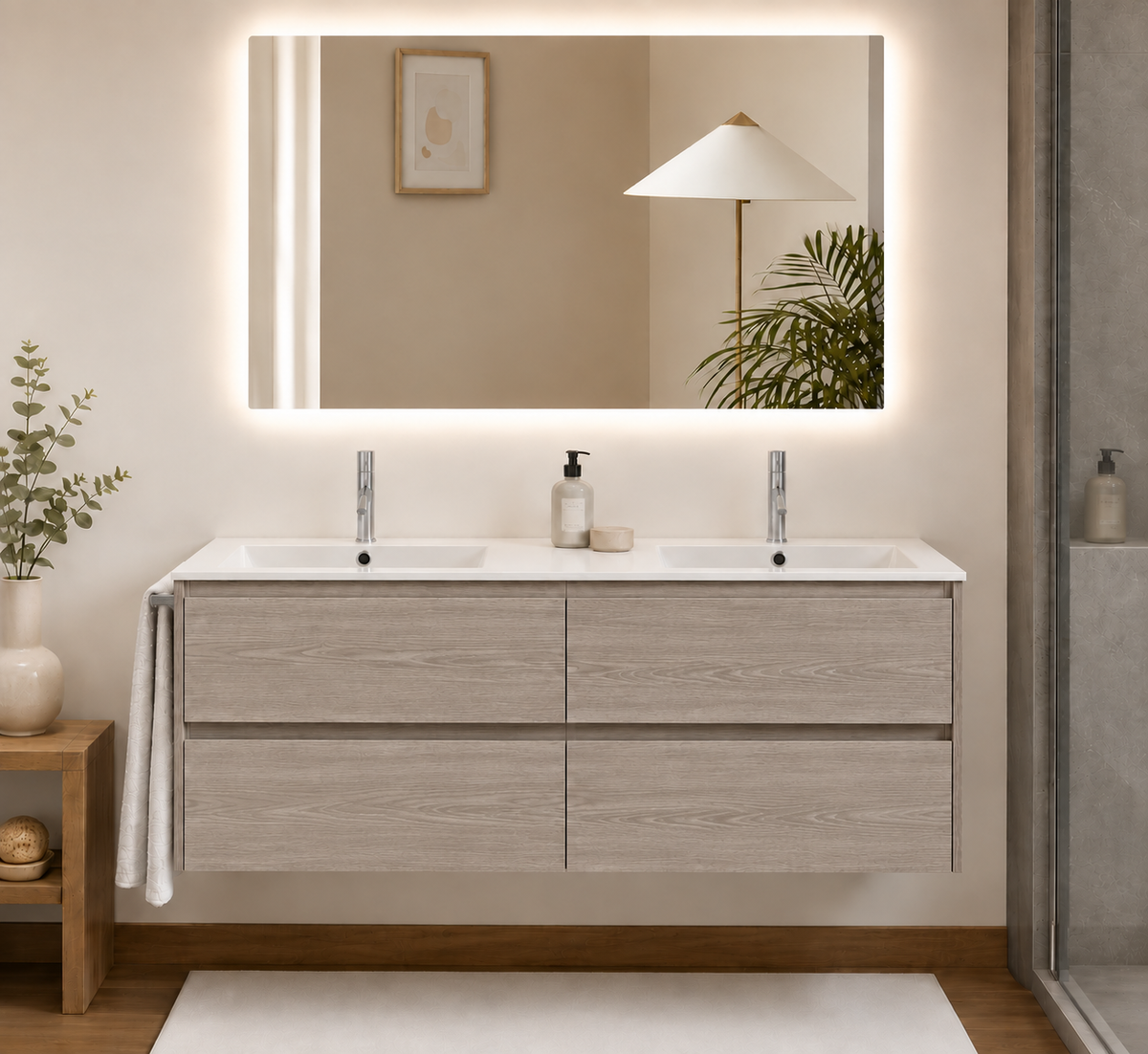 IBIZA QUATTRO bathroom vanity unit with basin and 4 drawers