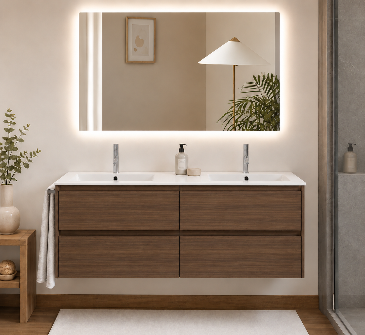 IBIZA QUATTRO bathroom vanity unit with basin and 4 drawers